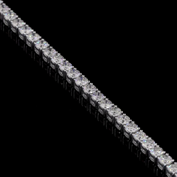 14k White Gold With Lab grown Diamonds of Rounds Total 7.80 Carat VVS VS EF Tennis Bracelet 14k White Gold With Lab grown Diamonds of Rounds Total 7.80 Carat VVS VS EF Tennis Bracelet