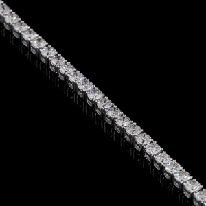 14k White Gold With Lab grown Diamonds of Rounds Total 7.80 Carat VVS VS EF Tennis Bracelet