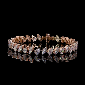 Fancy Bracelet Marquies and Round Shape Diamond Fancy Bracelet Marquies and Round Shape Diamond