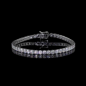 30 Pointer Round Shape EF VVS VS Lab Diamond Tennis Bracelet