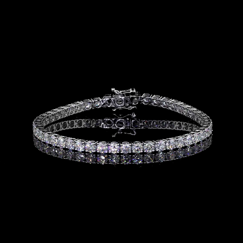 30 Pointer Round Shape EF VVS VS Lab Diamond Tennis Bracelet 30 Pointer Round Shape EF VVS VS Lab Diamond Tennis Bracelet