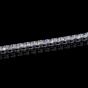 30 Pointer Round Shape EF VVS VS Lab Diamond Tennis Bracelet