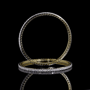 15 pointer Rounds Lab Grown Diamond Bangles