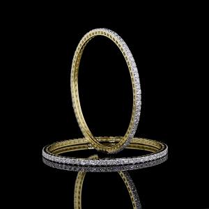 15 pointer Rounds Lab Grown Diamond Bangles