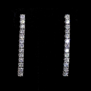 Tennis style drop/dangle earrings