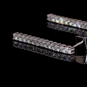 Tennis style drop/dangle earrings