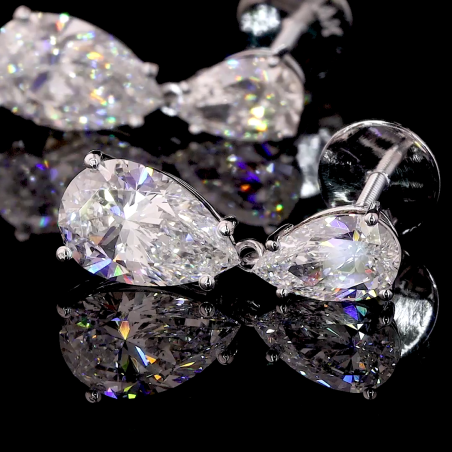 Dangle Earrings 14Kt Gold Jewelry For Women Pear Diamond