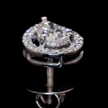 pear-shaped halo stud earrings pear-shaped halo stud earrings