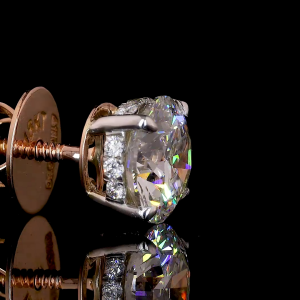 Round 2 Ct. E VVS2 Each Lab Diamond IGI Certified Studs Earring