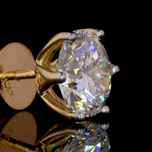 Round 3 Ct. E VVS2 Each Lab Diamond IGI Certified Studs Earring