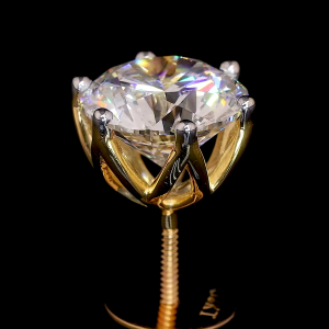 Round 3 Ct. E VVS2 Each Lab Diamond IGI Certified Studs Earring