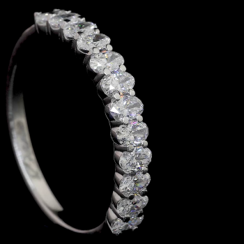 14k Gold Oval Diamond Eternity Band – Timeless Sparkle Ring 14k Gold Oval Diamond Eternity Band – Timeless Sparkle Ring