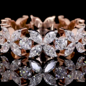 Solitaire Lab Diamond Ring Hidden Halo Prong Setting 14K 18K Gold