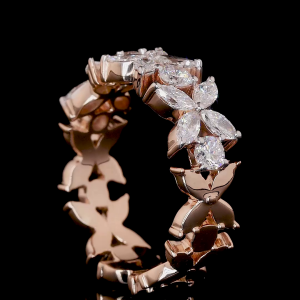 Solitaire Lab Diamond Ring Hidden Halo Prong Setting 14K 18K Gold