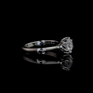 Classic Brilliance Lab Diamond Ring Round Cut Prong Setting 14K 18K Gold