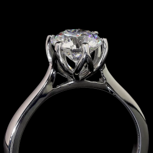 Classic Brilliance Lab Diamond Ring Round Cut Prong Setting 14K 18K Gold