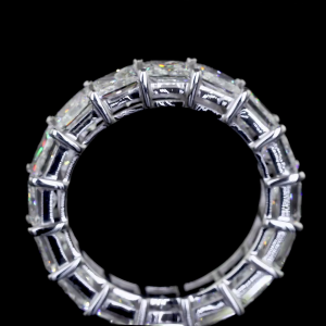 Twilight Aura – Square Lab Diamond Ring in Classic Prong