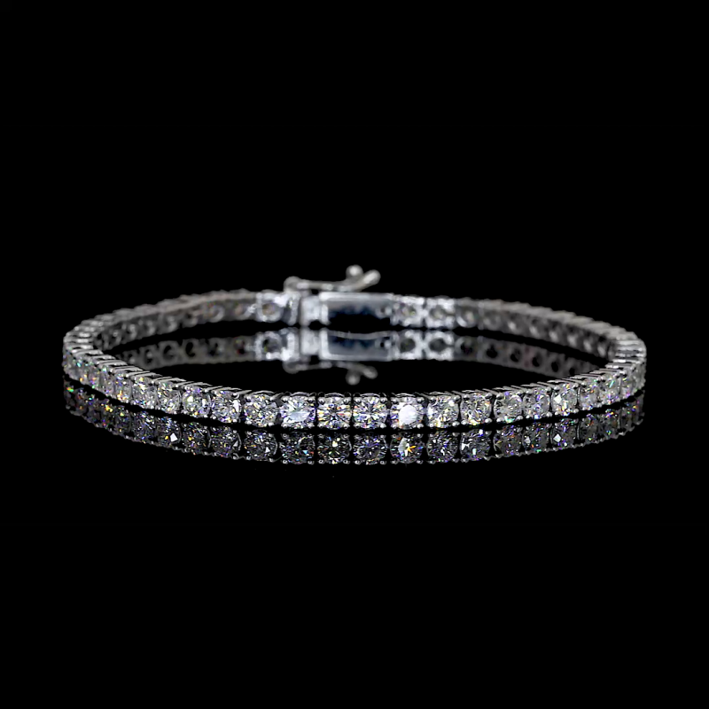 Tennis Bracelet with 0.15 Carat Each Rounds EF VVS VS Lab Grown Diamonds Tennis Bracelet with 0.15 Carat Each Rounds EF VVS VS Lab Grown Diamonds