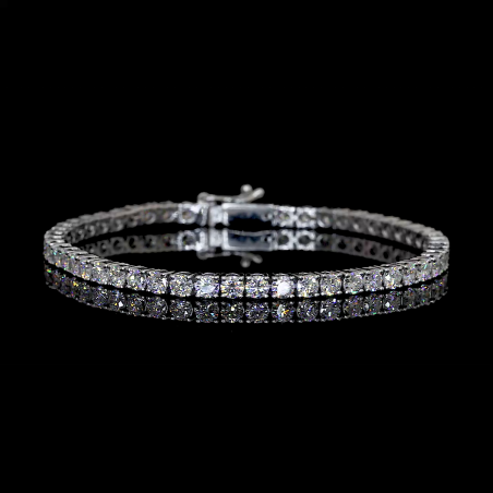 Tennis Bracelet with 0.15 Carat Each Rounds EF VVS VS Lab Grown Diamonds