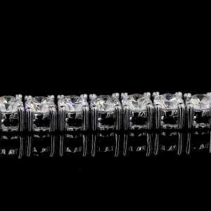 Tennis Bracelet with 0.15 Carat Each Rounds EF VVS VS Lab Grown Diamonds